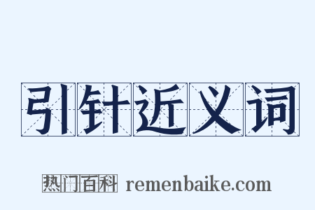 引针近义词是什么意思的图片